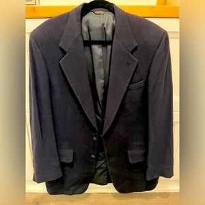 Flawless Vintage navy camel hair blazer